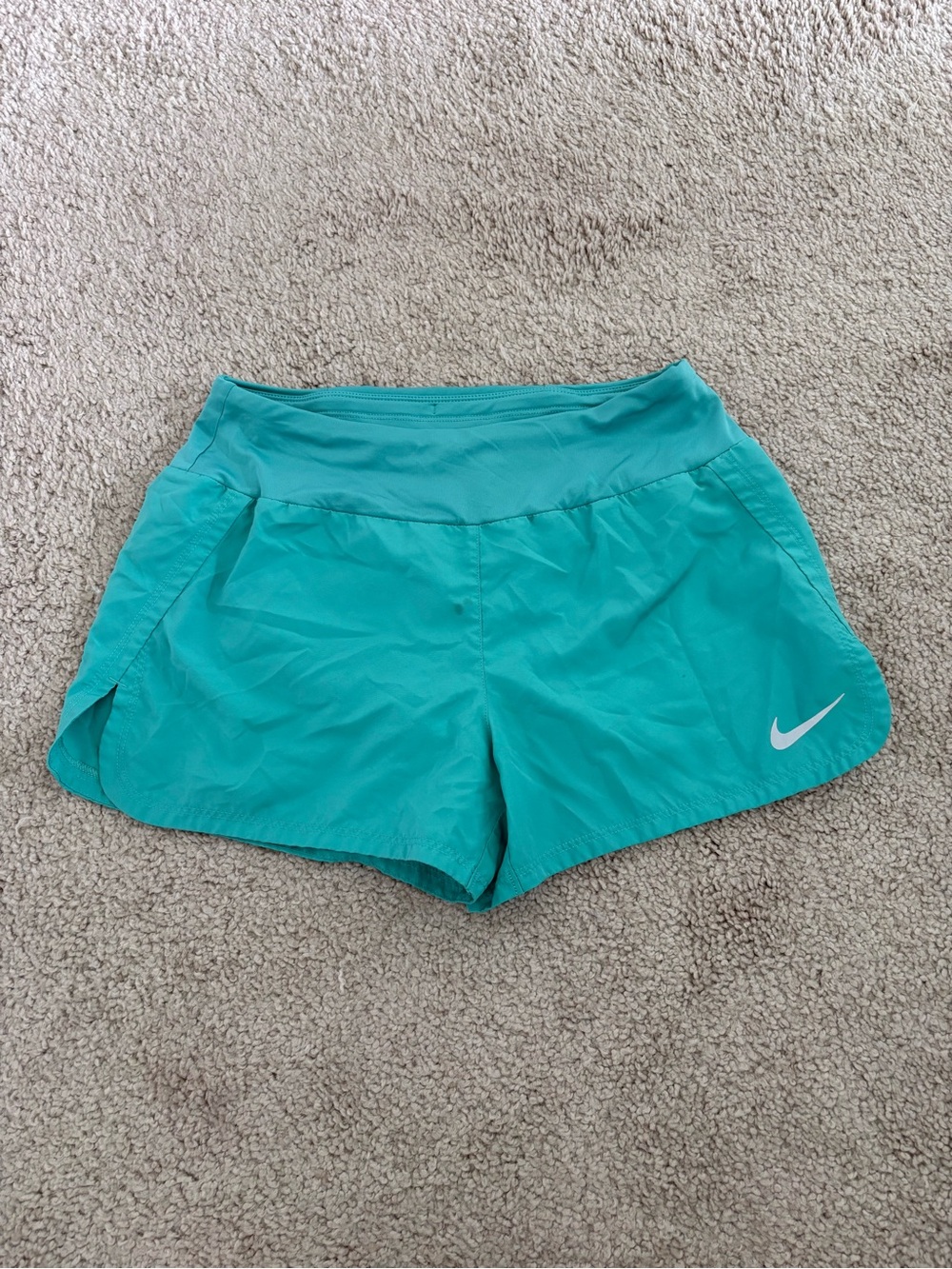 Nike Women’s Teal Athletic Shorts Sporty Girl Training Gym Girl Athleisure
